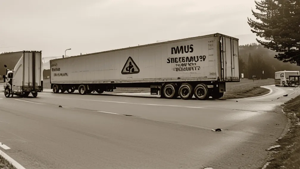 Accident pe B19: Camion lovește auto la Giengen
