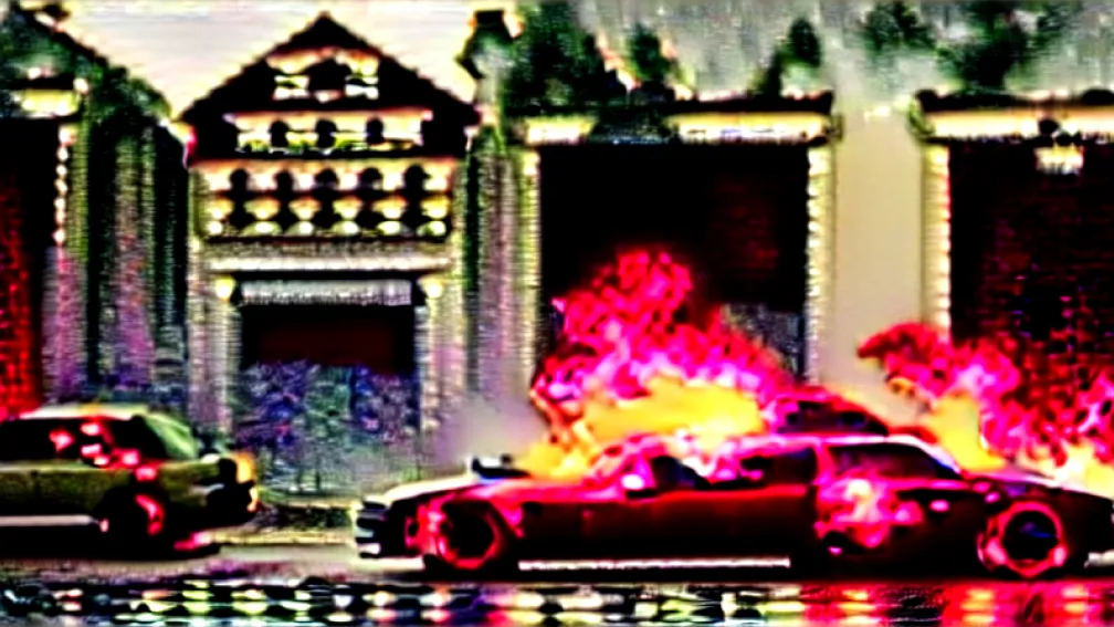 Incendiu Wuppertal: Un taxi a ars complet