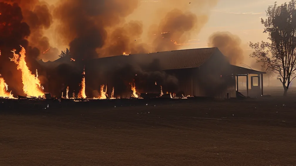 Incendiu la fermă în Hessa: 22 animale moarte