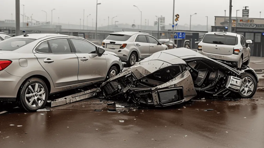 Accident Recklinghausen: Mașină vs Camion, șofer rănit