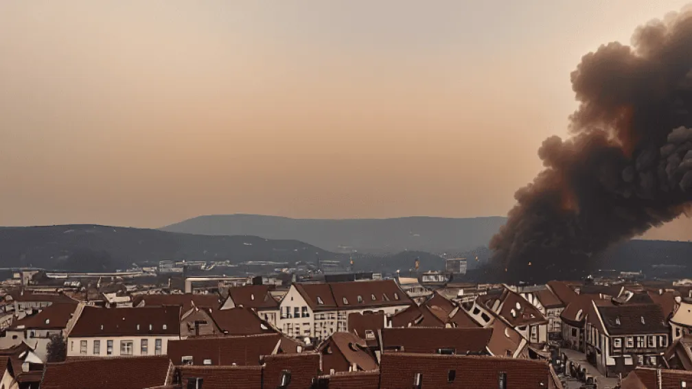 Incendiu în Rüdesheim: Intervenție masivă