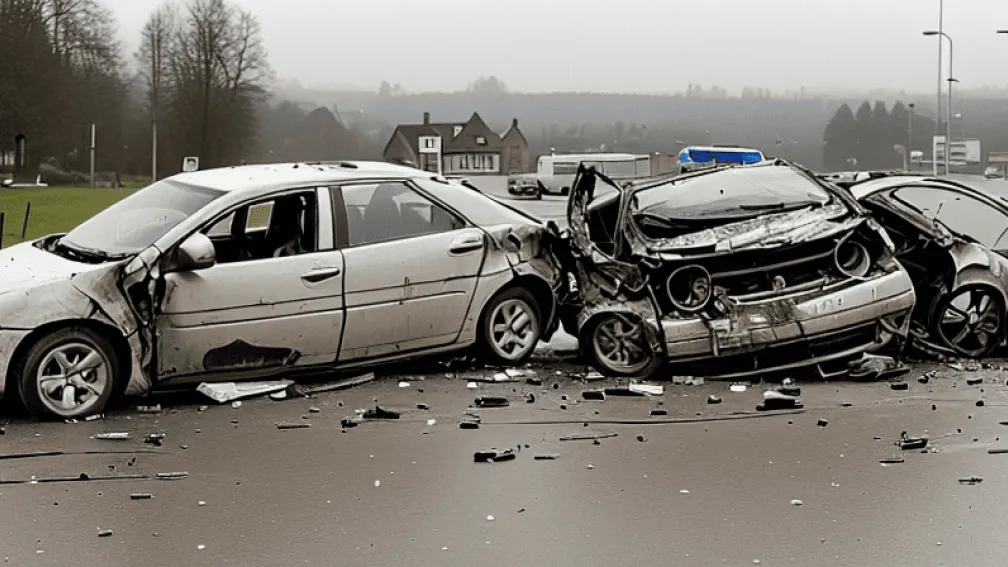 Lippe: Accident grav la viraj stânga