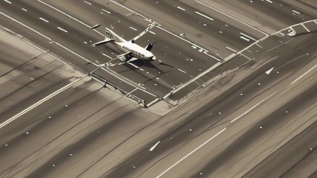 Pilot erou: Aterizare pe autostradă