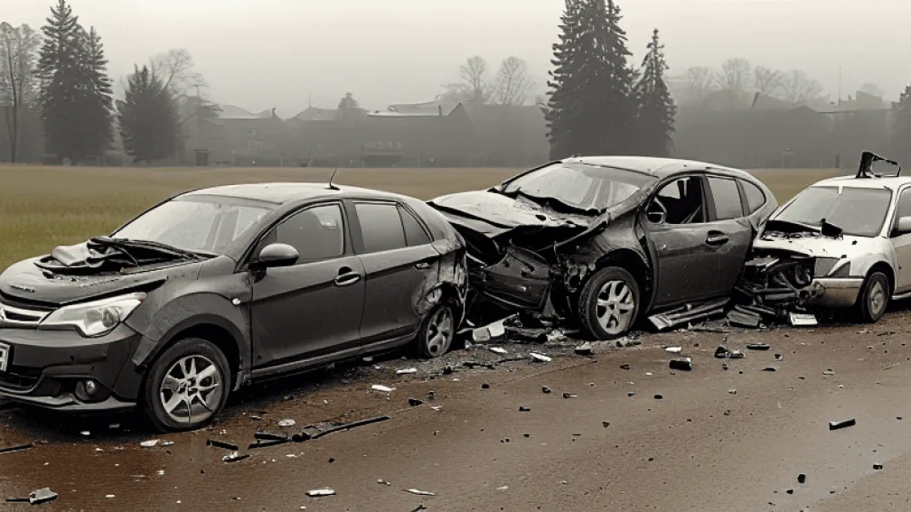 Accident Offenbach: Șofer ignoră prioritatea, 3 răniți