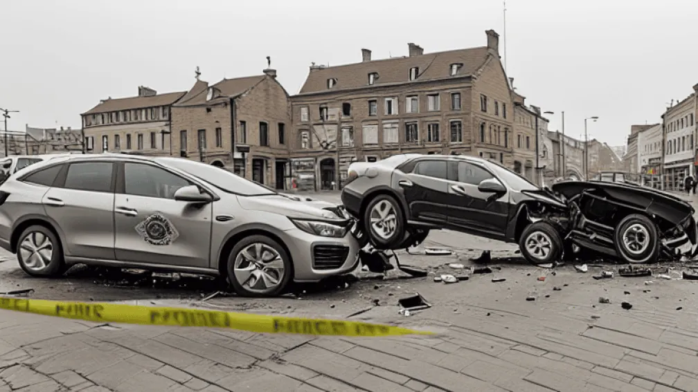 Accident la expo auto: Minor la volan, o femeie rănită