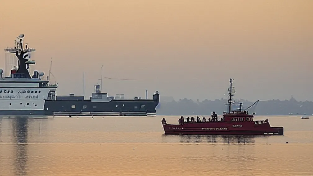 Navă de pasageri, aproape scufundată în Marea Baltică