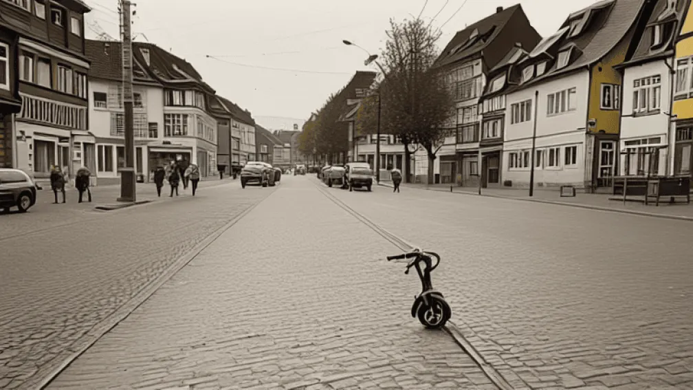 Mönchengladbach: Trotinetist fuge după accident