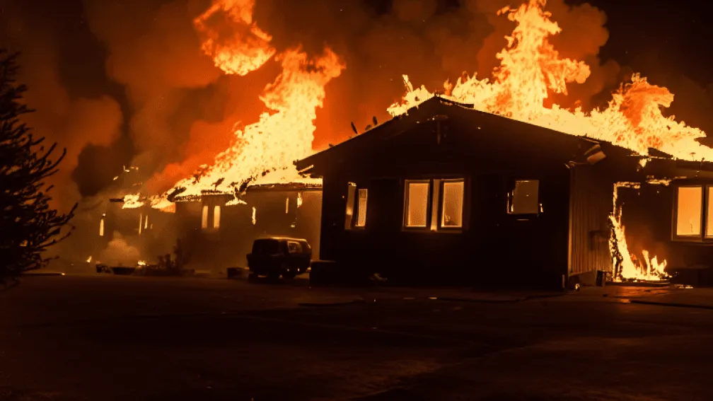 Incendiu puternic distruge o casă în Bendorf