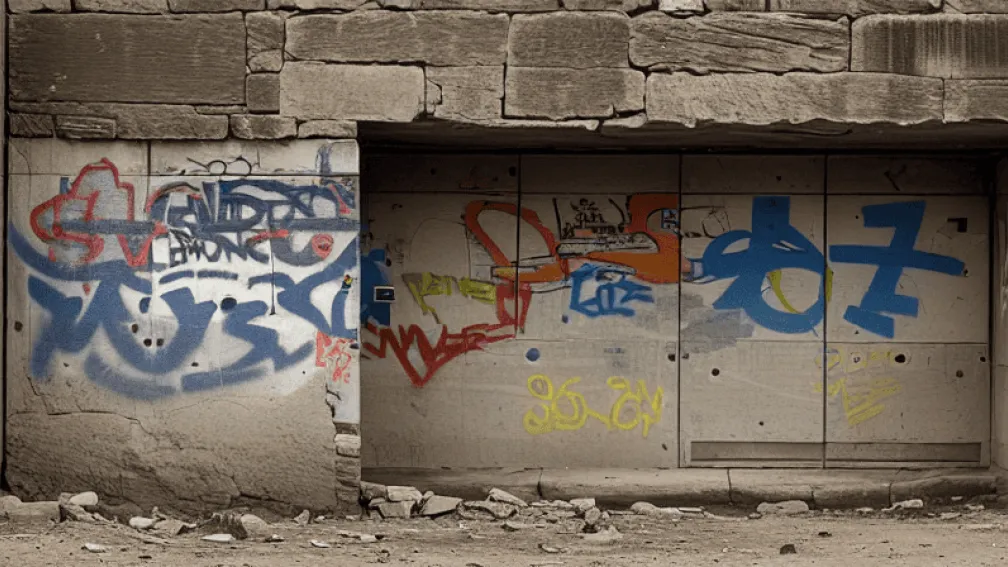 Bad Doberan: Graffiti pe ruinele unei mănăstiri