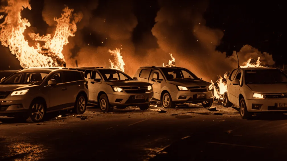 Harxheim: Trei autoturisme cuprinse de flăcări