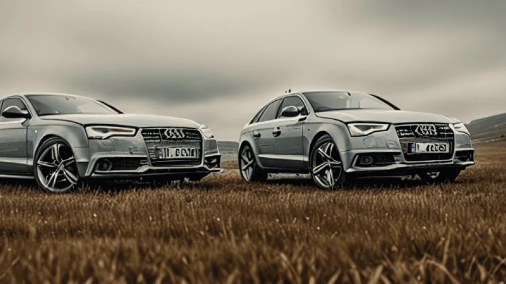 Urmărire spectaculoasă: Audi se răstoarnă lângă Pasewalk
