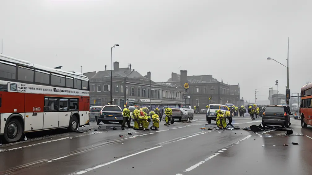 Accident grav de autobuz la Flensburg: Un deces