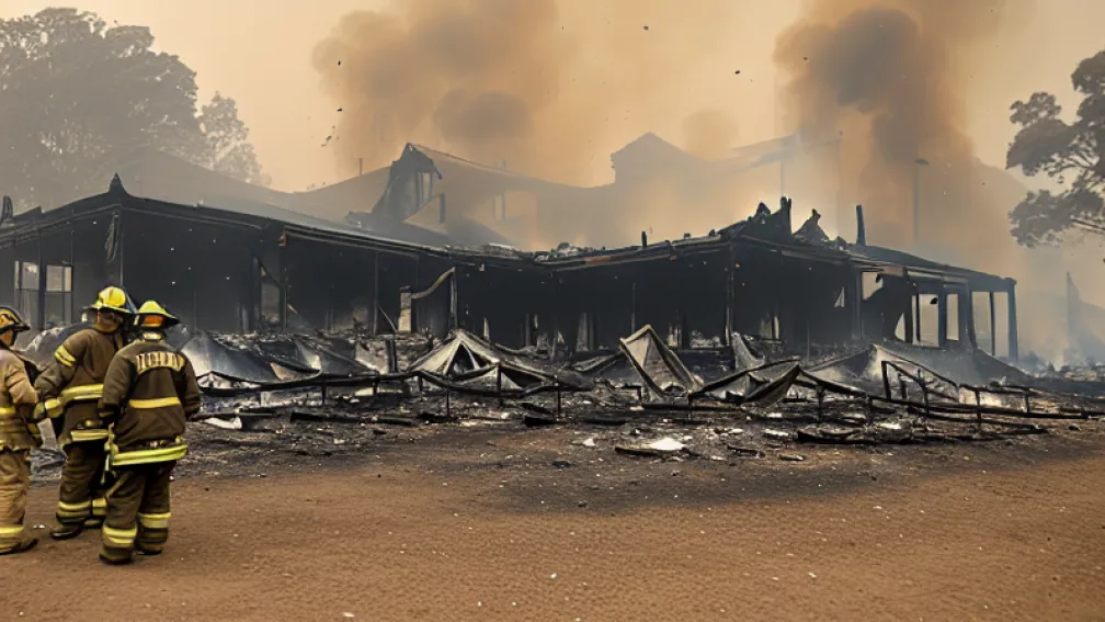 Incendiu la Loxstedt după arderea buruienilor