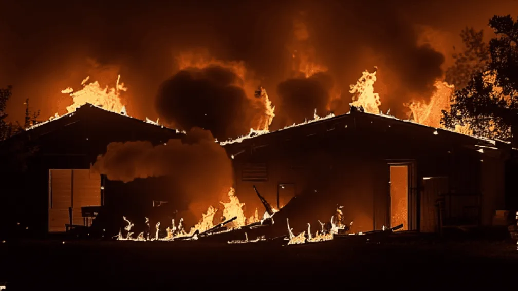 Incendiu distruge o cabană de grădină în centrul orașului Bad Hersfeld