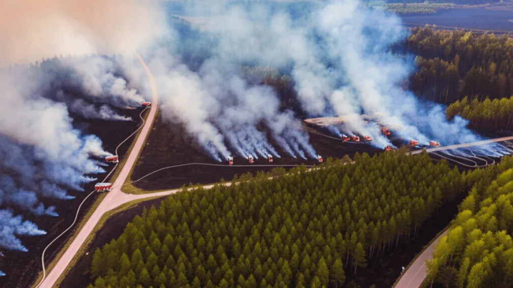 Incendii de pădure în NRW: Pompierii în acțiune - Pompieri in actiune