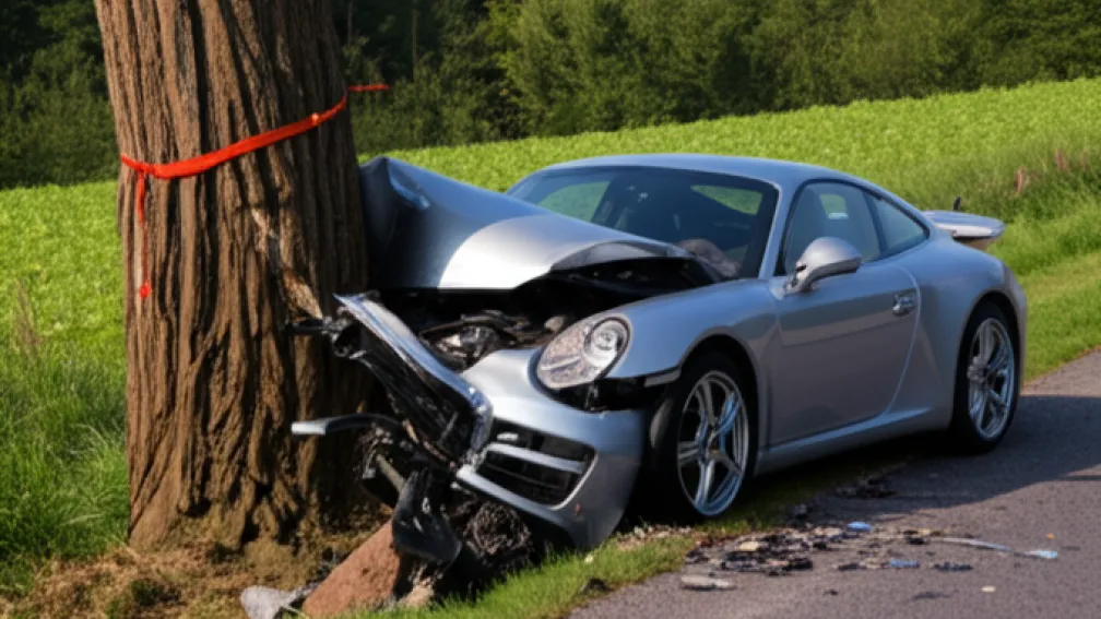 Accident Groaznic în Saxonia Inferioară: Doi Tineri Ard într-un Porsche