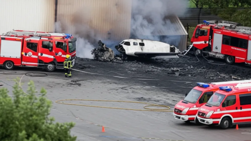 Tragedie la Salzgitter AG: Două victime în urma prăbușirii unui avion!