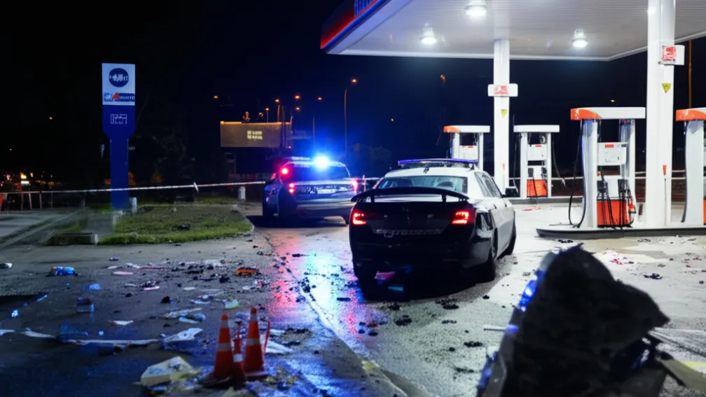 Incidente la o benzinărie: Fani Magdeburg urinează pe mașinile de poliție