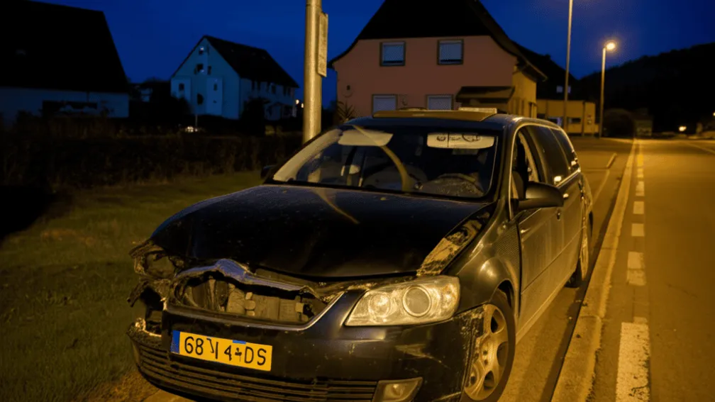 Accident în Niederwürzbach: Șofer SUV fuge de la locul faptei