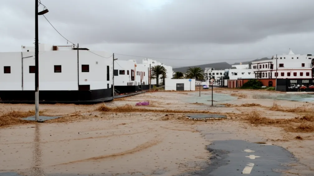 Lanzarote, inundată: Stare de urgență în paradisul turistic după ploi torențiale