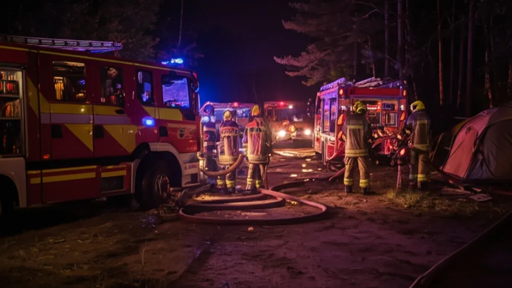 Incendii pe campinguri în NRW: Trei persoane grav rănite