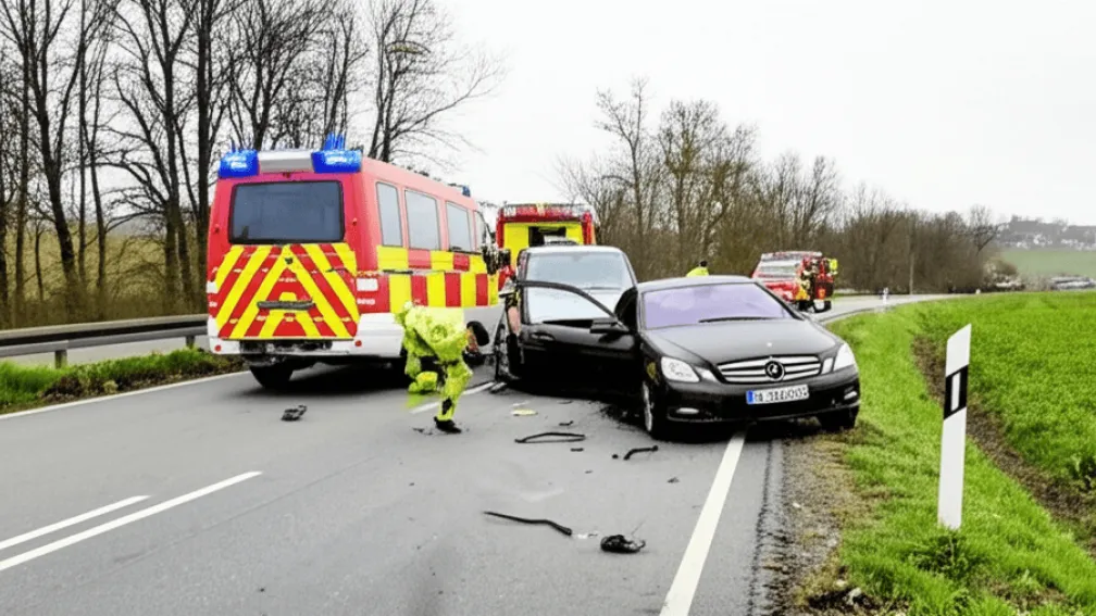 Accident grav: Două Mercedes s-au ciocnit, copil de 2 ani în stare critică