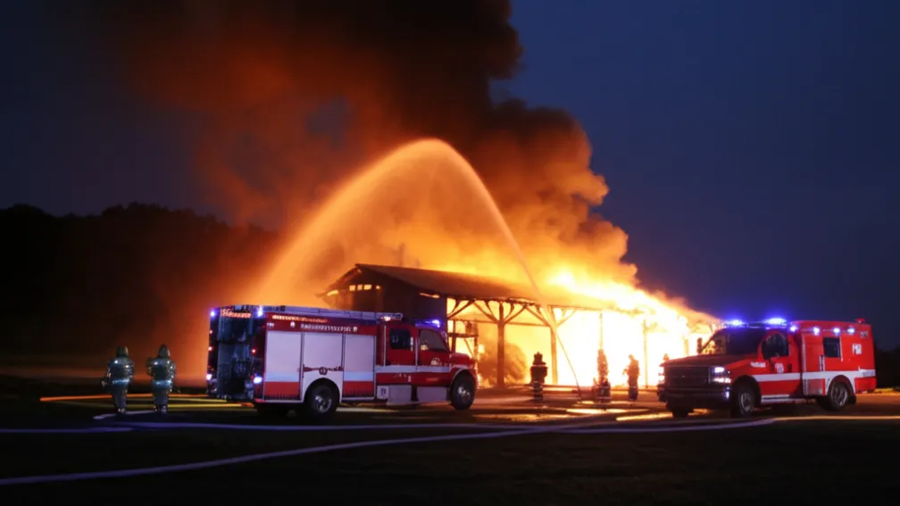 Salvatorii în acțiune - Infern de flăcări: Porci mor într-un incendiu la un grajd