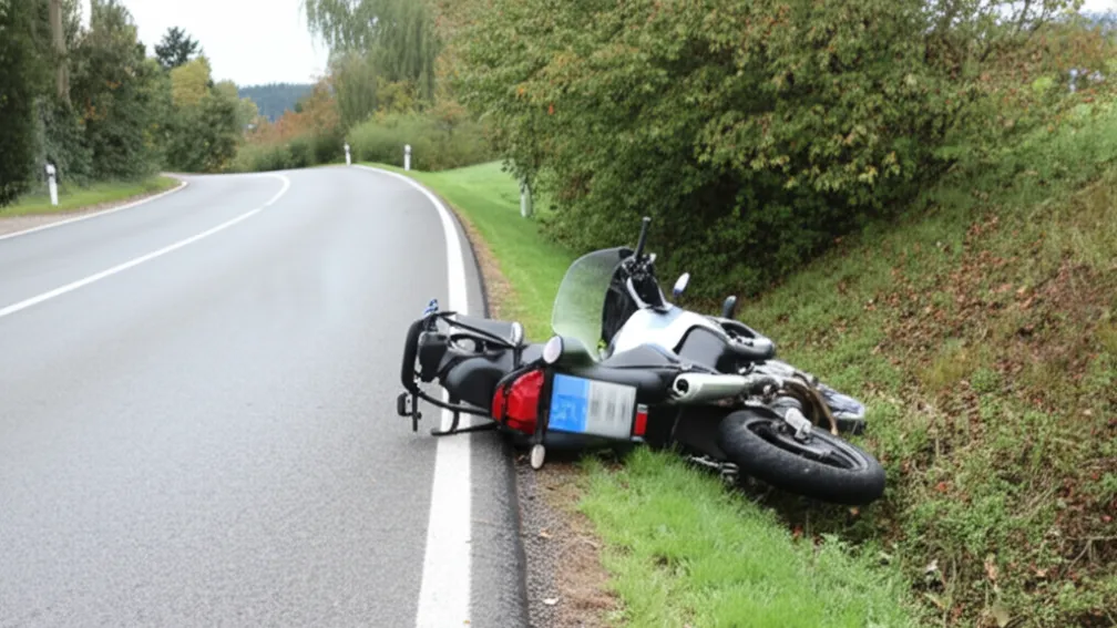 Accident motociclist grav Ulm Drackenstein