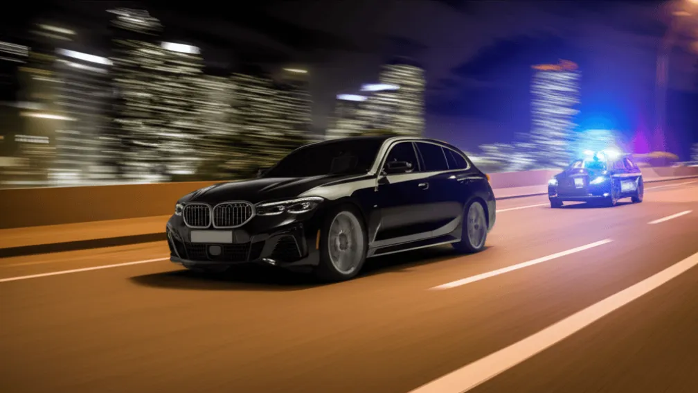 BMW Fugă 220 km/h: Urmărire Poliție la Löbau