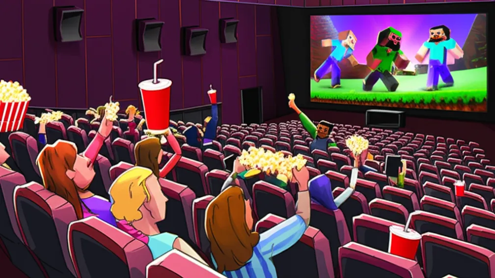 «Un film Minecraft» - Spectatorii de cinema distrug sala