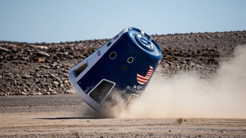 Problemă la zborul Blue Origin - Jeff Bezos provoacă o aterizare forțată