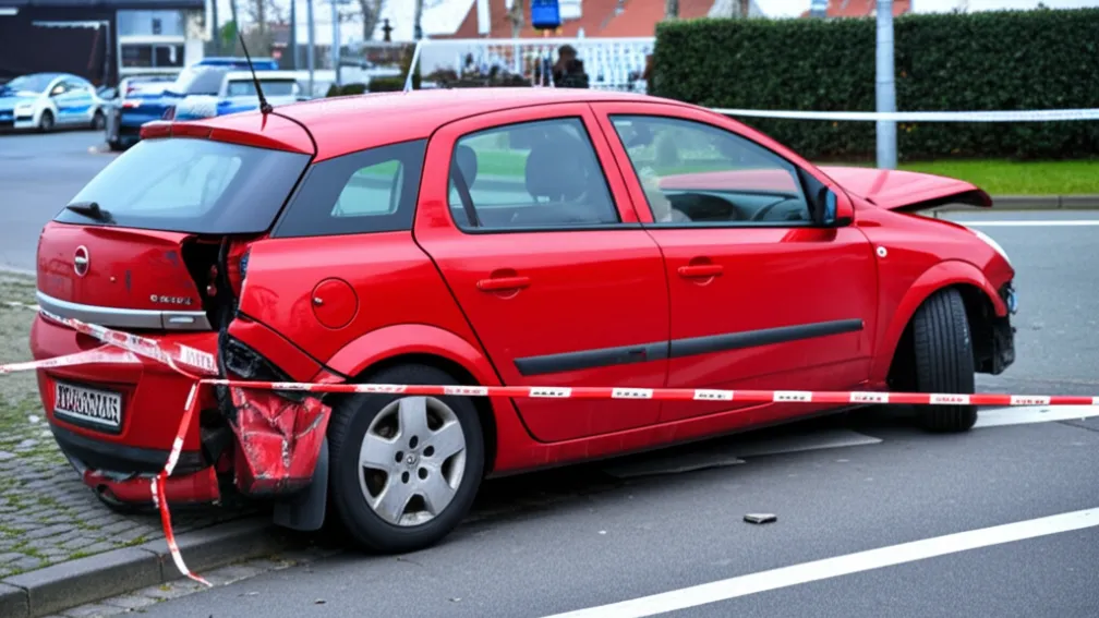 Kiel: Opel Roșu Fuge După Accident - Poliția Investighează