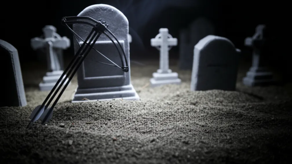Tentativă de omor în cimitir: Femeie condamnată pentru atac cu arbaleta
