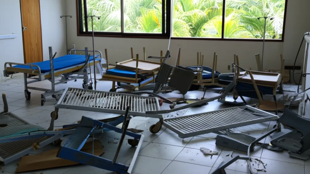 Bali: Turist în delir distruge urgența spitalului
