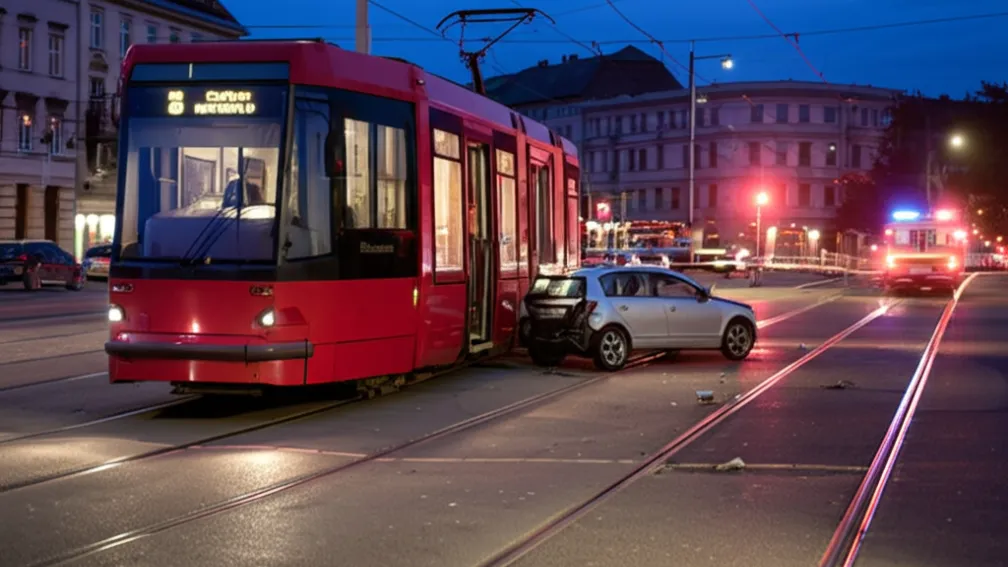 Kassel: Accident Tramvai-Auto, 3 răniți