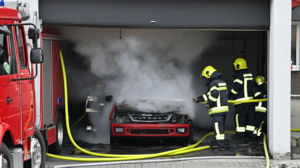 Mașină Electrică Arde în Essen