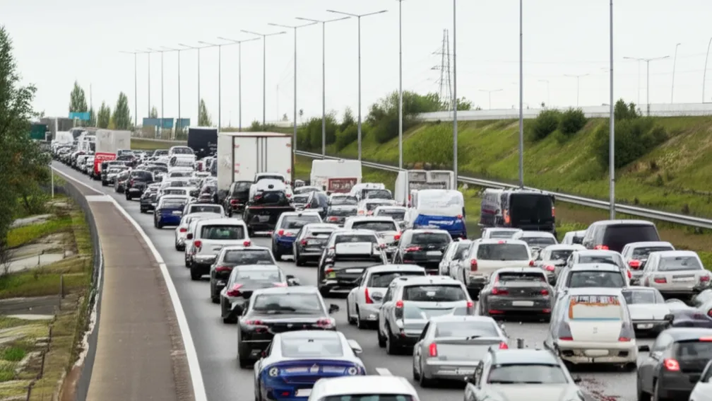 Accident grav pe A4 - Mai multe Porsche avariate într-un accident cu un camion