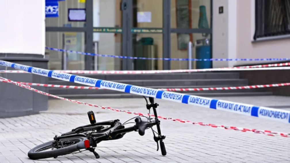 Jaf armat la bancă în Wiesbaden: Hoțul fuge pe bicicletă pliabilă