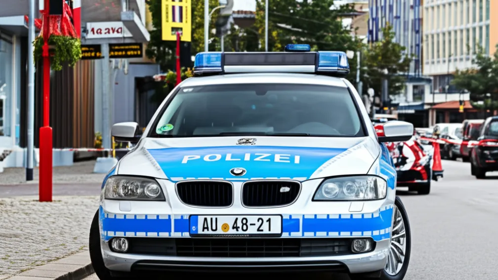 Șofer simulează furt auto în Frankfurt