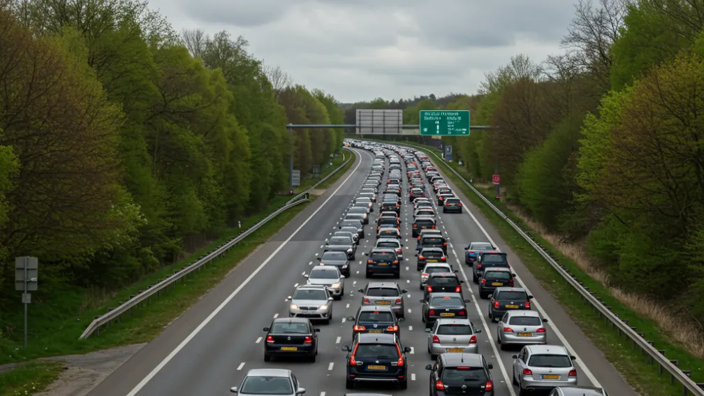 Ambuteiaj Paște: 240 km pe autostrăzi în NRW