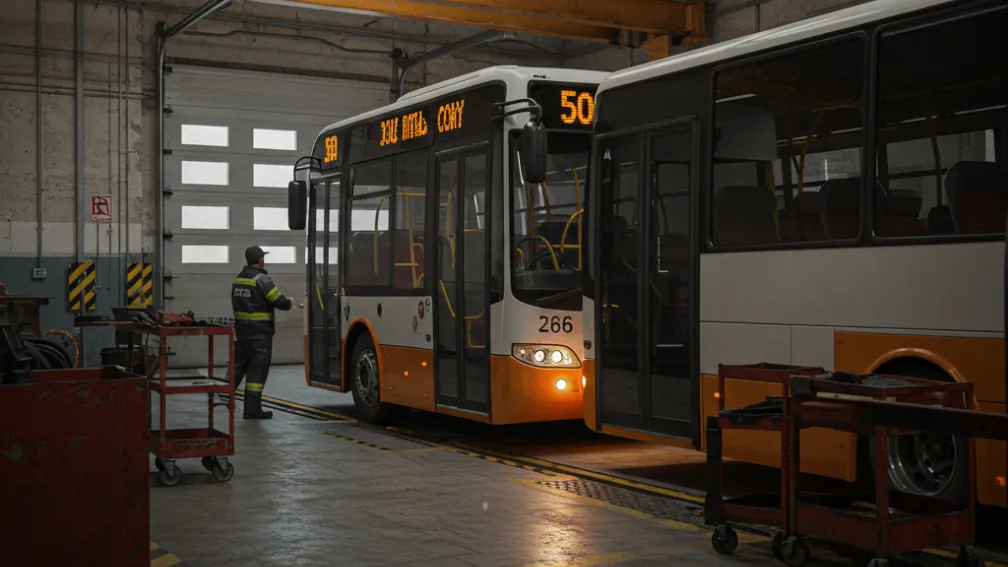Accident grav la Schleiden: Șofer de autobuz își prinde colegul