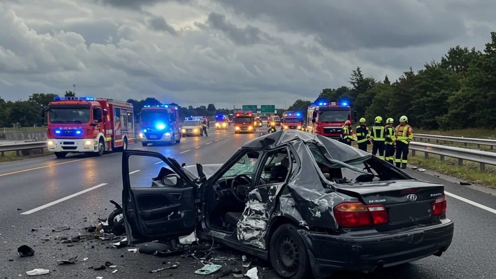 Tragedie pe A14 lângă Schwerin - Copii (11, 13) își pierd părinții într-un accident mortal
