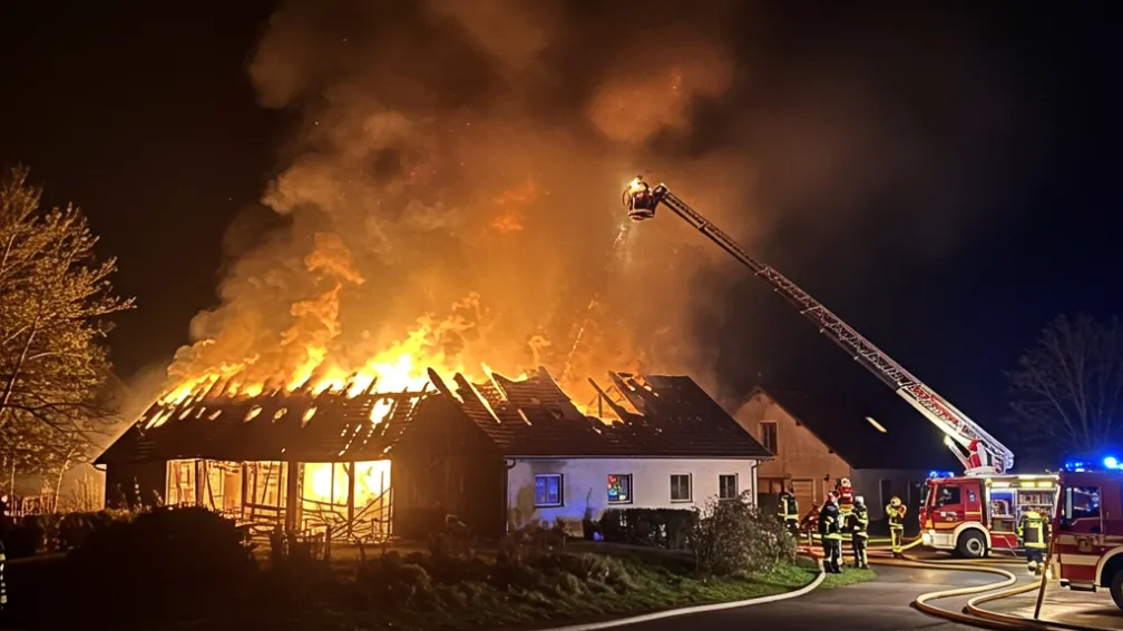 Incendiu devastator de Vinerea Mare: 400.000 de euro pagube, casă nelocuibilă, 5 răniți