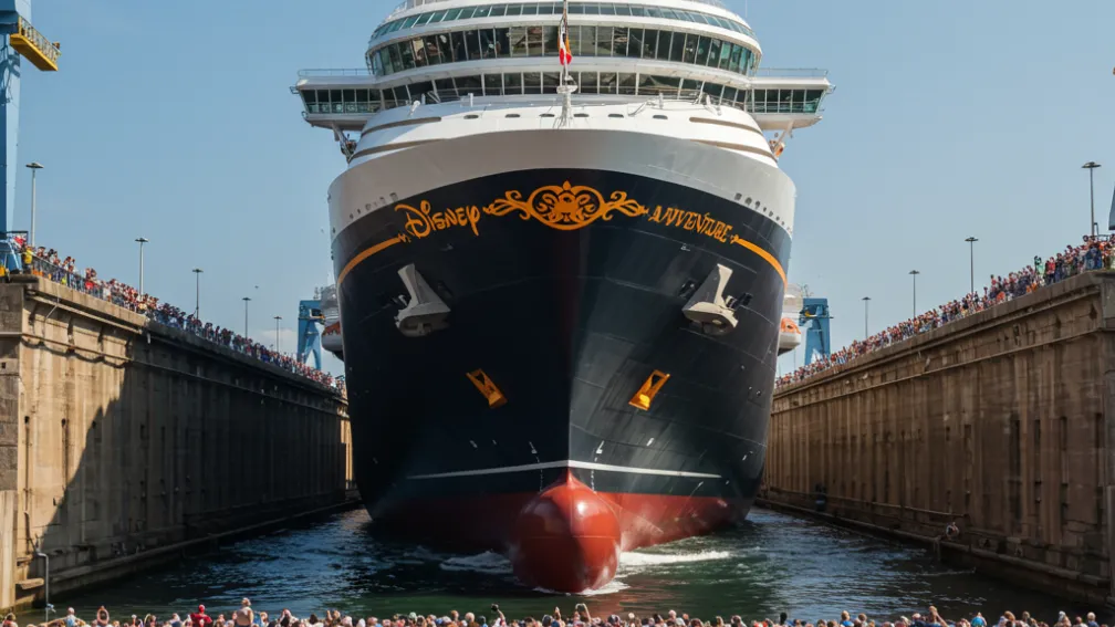 Vas de croazieră de superlativ – «Disney Adventure» părăsește docul uscat