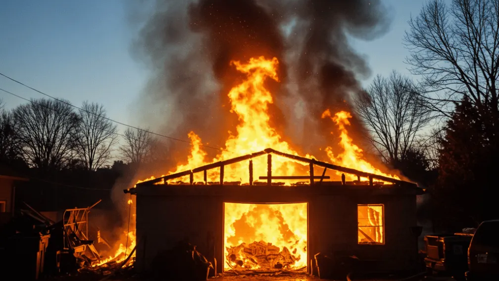 Incendiu într-un garaj în Lingen: Pagube de 200.000 de euro