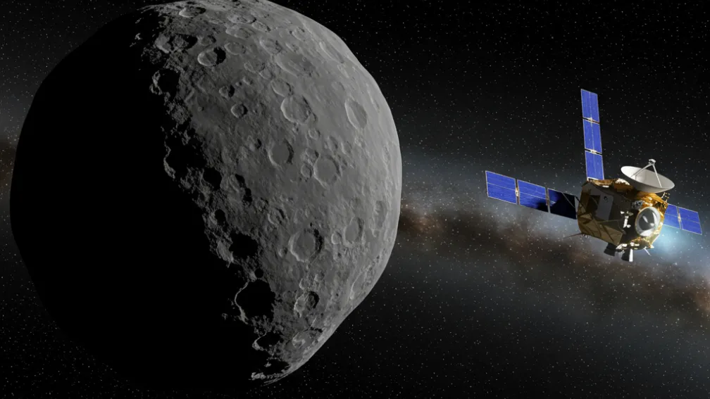 Sonda spațială examinează un asteroid - Întâlnire spațială precisă de Paște