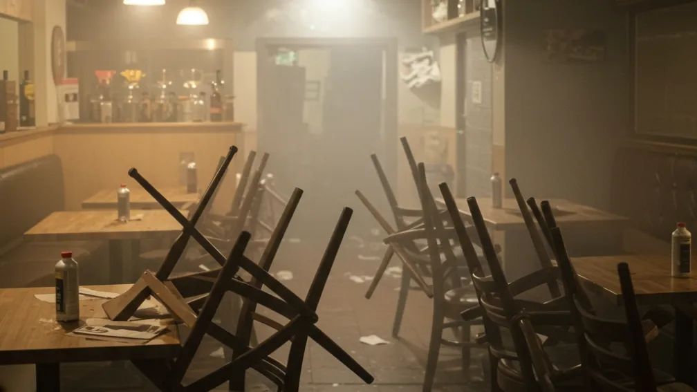 Incident grav la Frankfurt: Bărbat pulverizează spray iritant într-un restaurant, 21 de răniți