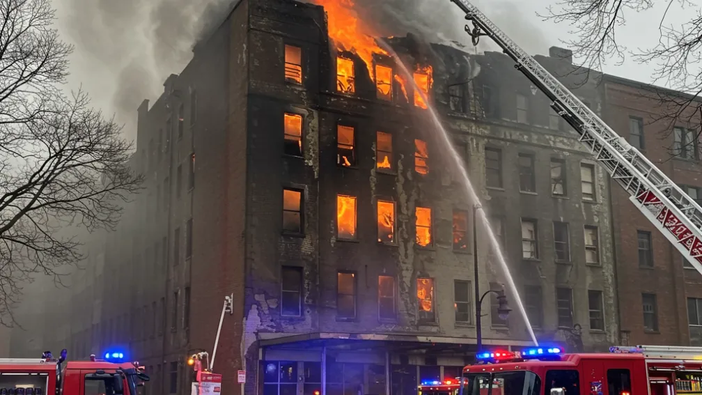 Incendiu major într-o locație de evenimente din Wedel în duminica de Paște