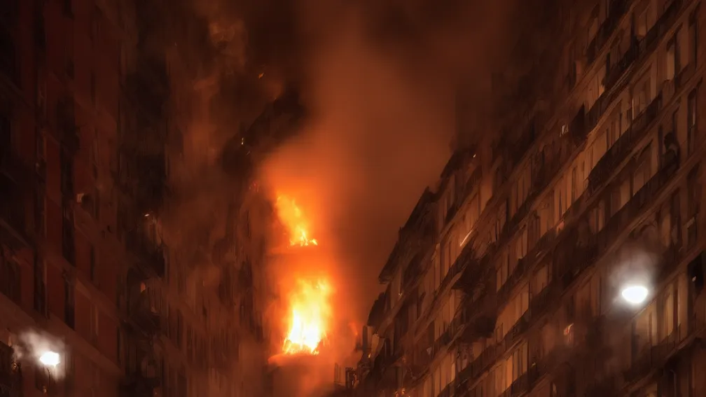 Suspiciune de incendiere – O mamă beată a dat foc lângă bebeluș și copii