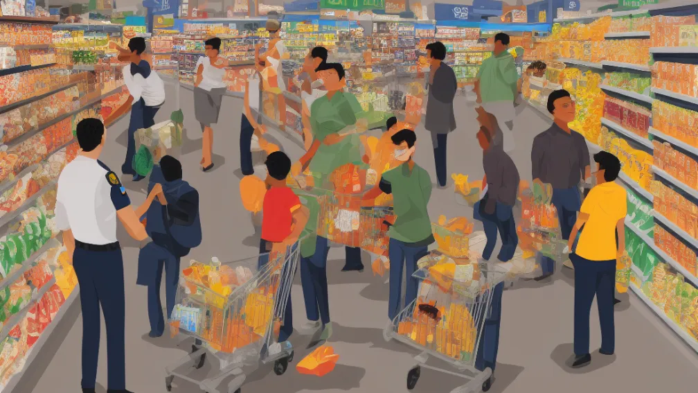 Halle (Saale) - Ucrainean (19) fură într-un supermarket
